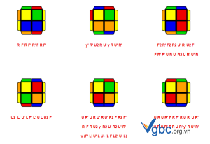 Công thức giải rubik 2x2 cơ bản